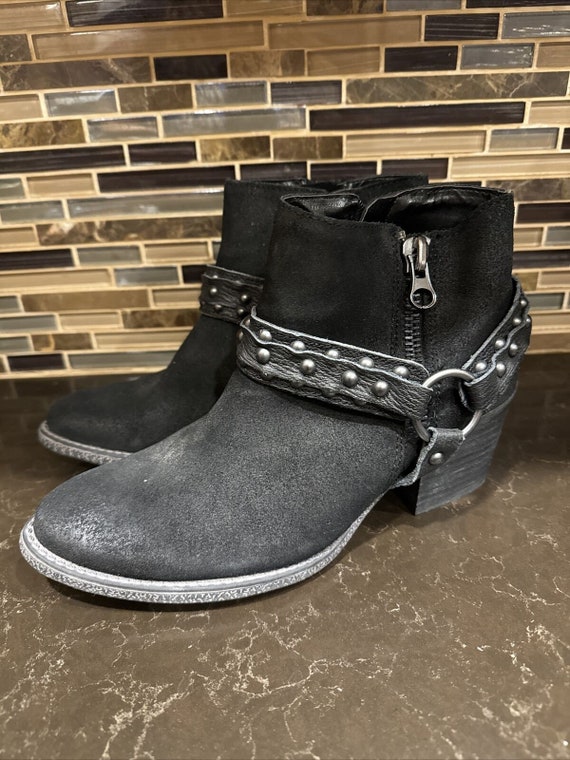 Crown Vintage Zip Up Ankle Boots Booties Shoes Women's Size