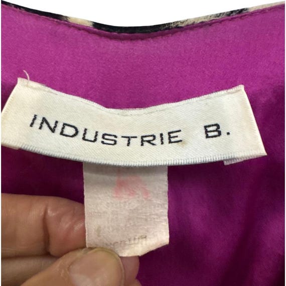 Velvet Housedress Women's Size M Vintage Zebra Pr… - image 3