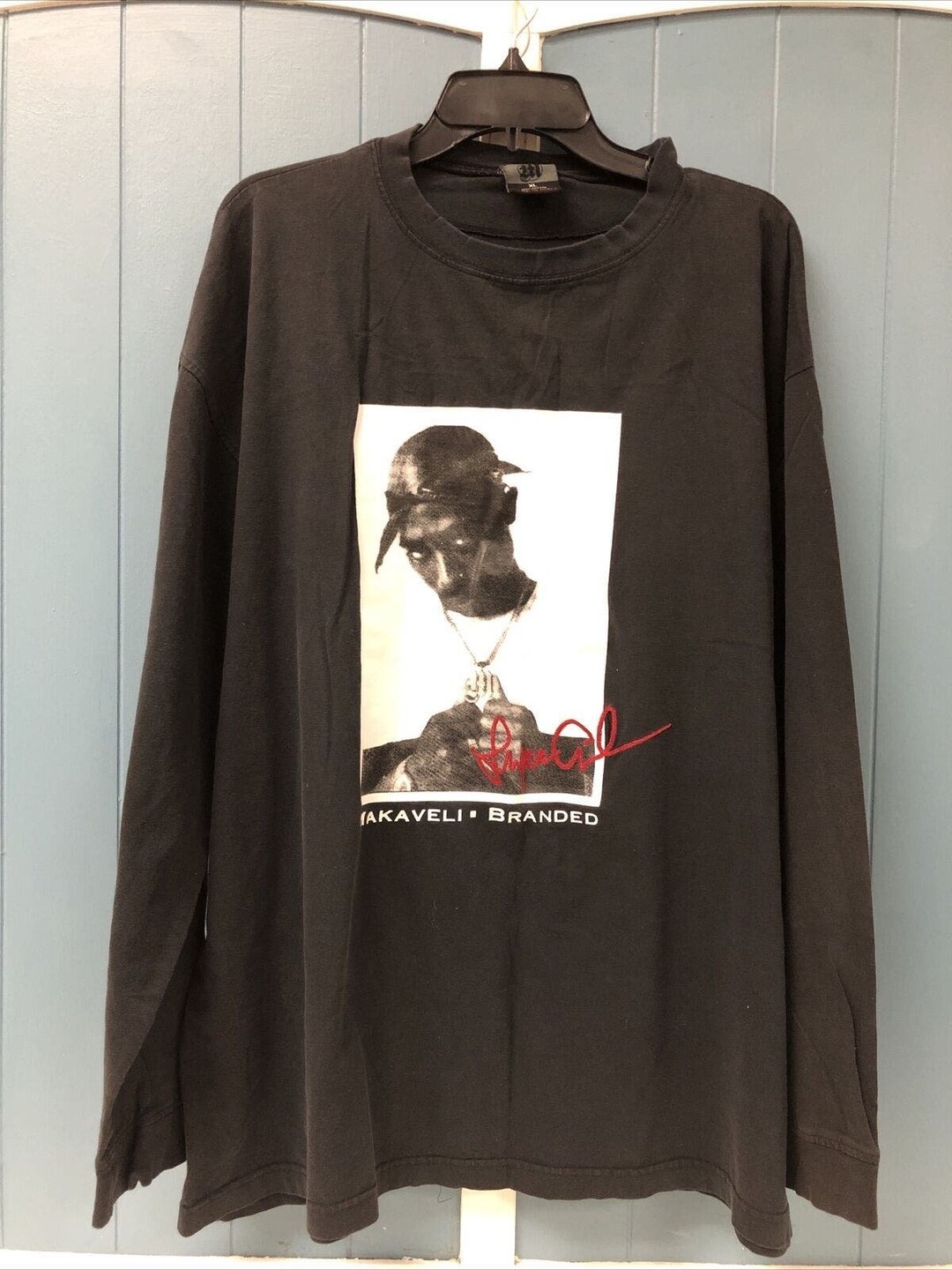激レア】2PAC TUPAC Tシャツ 壁画 アート 芸術 美術品 希少 メンズ