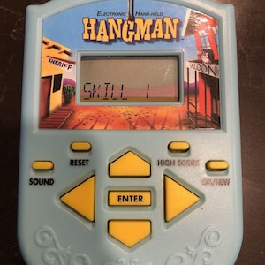2002 Hasbro HangMan Electronic Digital Handheld Game Vintage