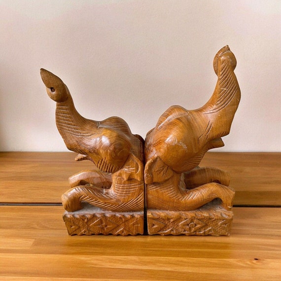 ヴィンテージ メキシコ 作家もの 木彫り 彫刻 ブックエンド インテリア 置物 ヴィンテージ メキシコ 作家もの 木彫り 彫刻 ブックエンド インテリア