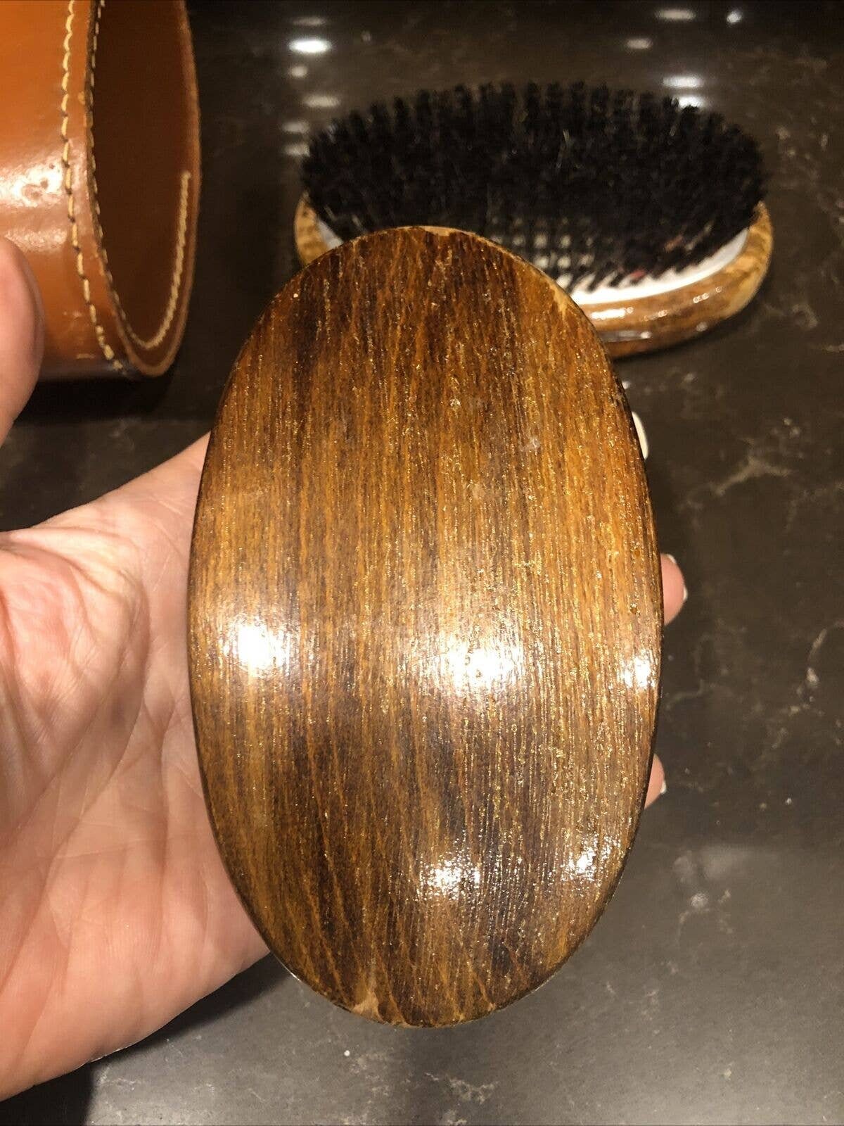 イギリス製本革ケース付きヴィンテージブラシセット - Etsy 日本