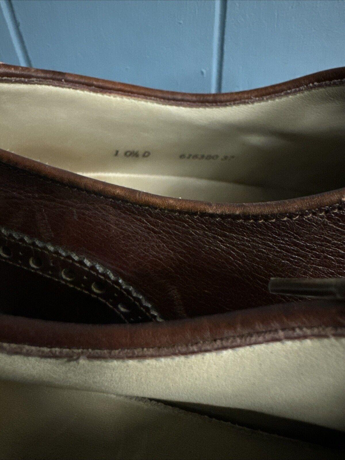 Vintage BALLY Prestige Brown Leather Oxford PARAWET Shoes SUISSE Made Size 10.5‎ Vintage BALLY of SWITZERLAND Dark Brown Slip on Parawet  main image 3