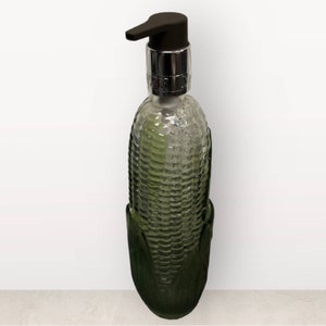 VTG Avon Golden Harvest CORN on the Cobb Soap 9” Glass Bottle Dispenser Lotion