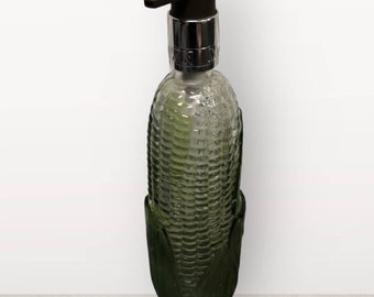 VTG Avon Golden Harvest CORN on the Cobb Soap 9” Glass Bottle Dispenser Lotion