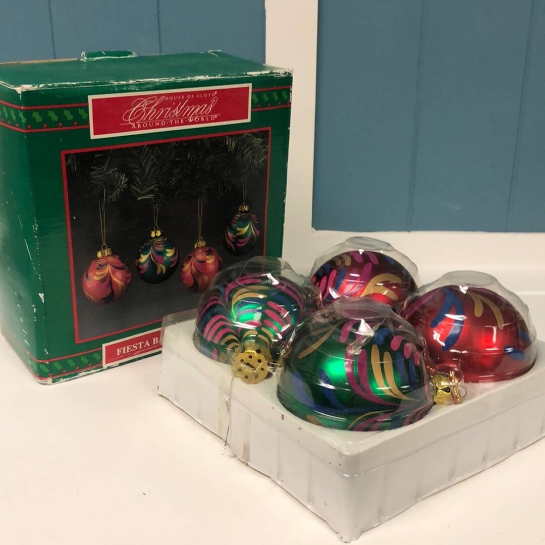 VTG 1994 House of Lloyd Fiesta 3インチ ボール クリスマス
