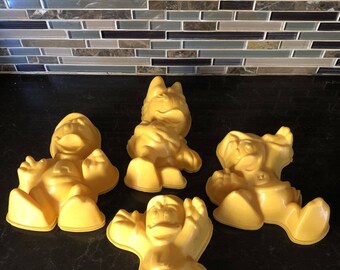 Lot Of 8 Vtg Ducktales Jello Molds Huey Dewey Louie & Webby Daisy Duck Disney