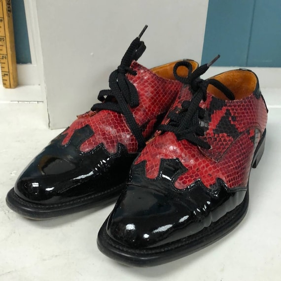 レペット パテント シューズ レッド ヴィンテージ ティト ランツァ ジョニー ロッソ レッド スネーク