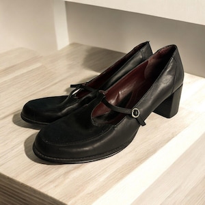 Vintage NINE WEST Chunky Heel Black Mary Jane Women’s Y2K Shoes 9.5
