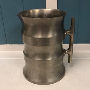 Vintage Newburyport Pewter Towle Sailor&#39;s Cleat Tankard Stein 8&quot; tall pitcher
