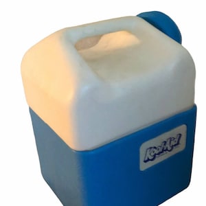 Vintage Kool Aid Drink Jug Cooler Lunchbox Blauw & Wit