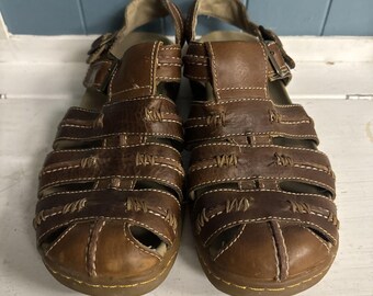 Vintage Y2K Dr. Martens Sandals Fisherman Strap Brown  display picture 1