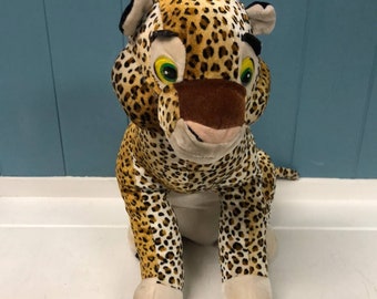 ヒョウのぬいぐるみ 28インチ リアルなエキゾチックな大型猫