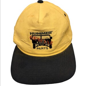 Vtg Genuine HUMMER parts Baseball Cap Snapback Hat Adjustable USA made