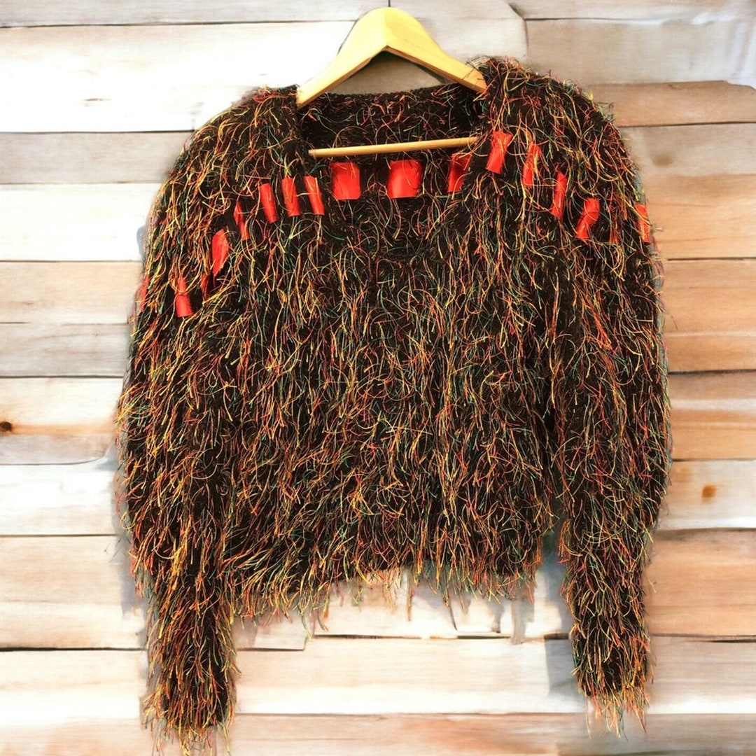 Vintage 1980s Fiddlestix NY String Sweater Women’s Size M Medium - Etsy