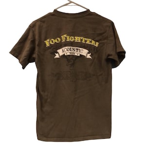 Vintage 2006 Foo Fighters Acoustic Tour Skin And Bones Licensed T-Shirt Sz S