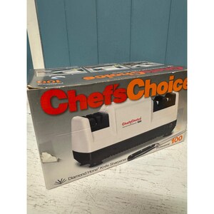 Chefs Choice Professional 100 Diamond Hone Electric Knife Sharpener Platinum 100 image 3