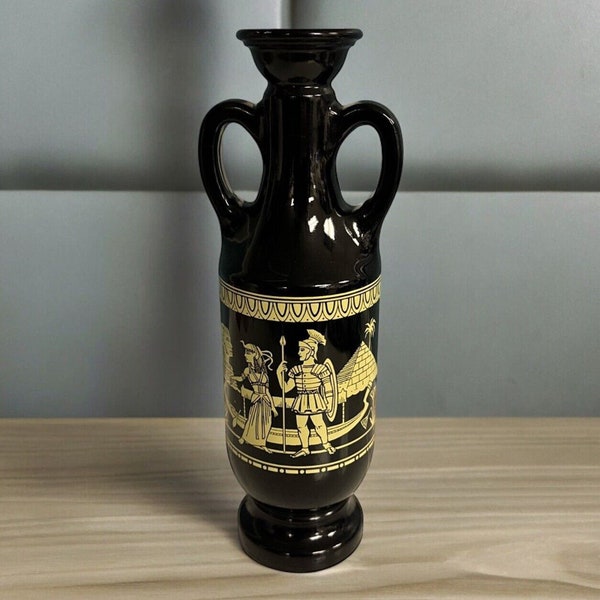 VINTAGE 1962 JIM BEAM Whiskey Decanter Bottle Egyptian Urn Cleopatra Label