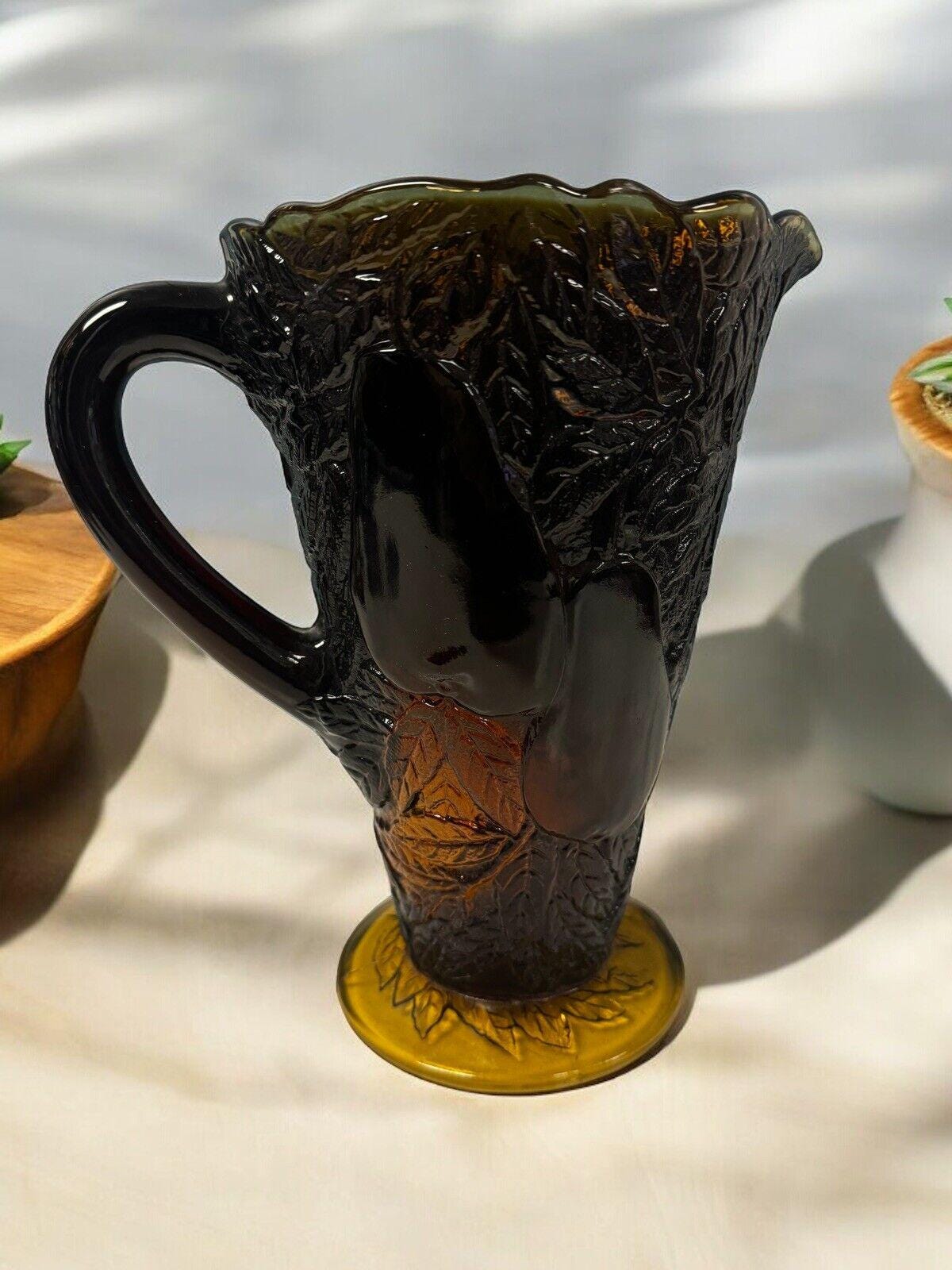 80年代　ビンテージ　インディアナ カーニバルガラス ピッチャー 水差し ヴィンテージ スイートペア ティアラ インディアナ ガラス ドリンク