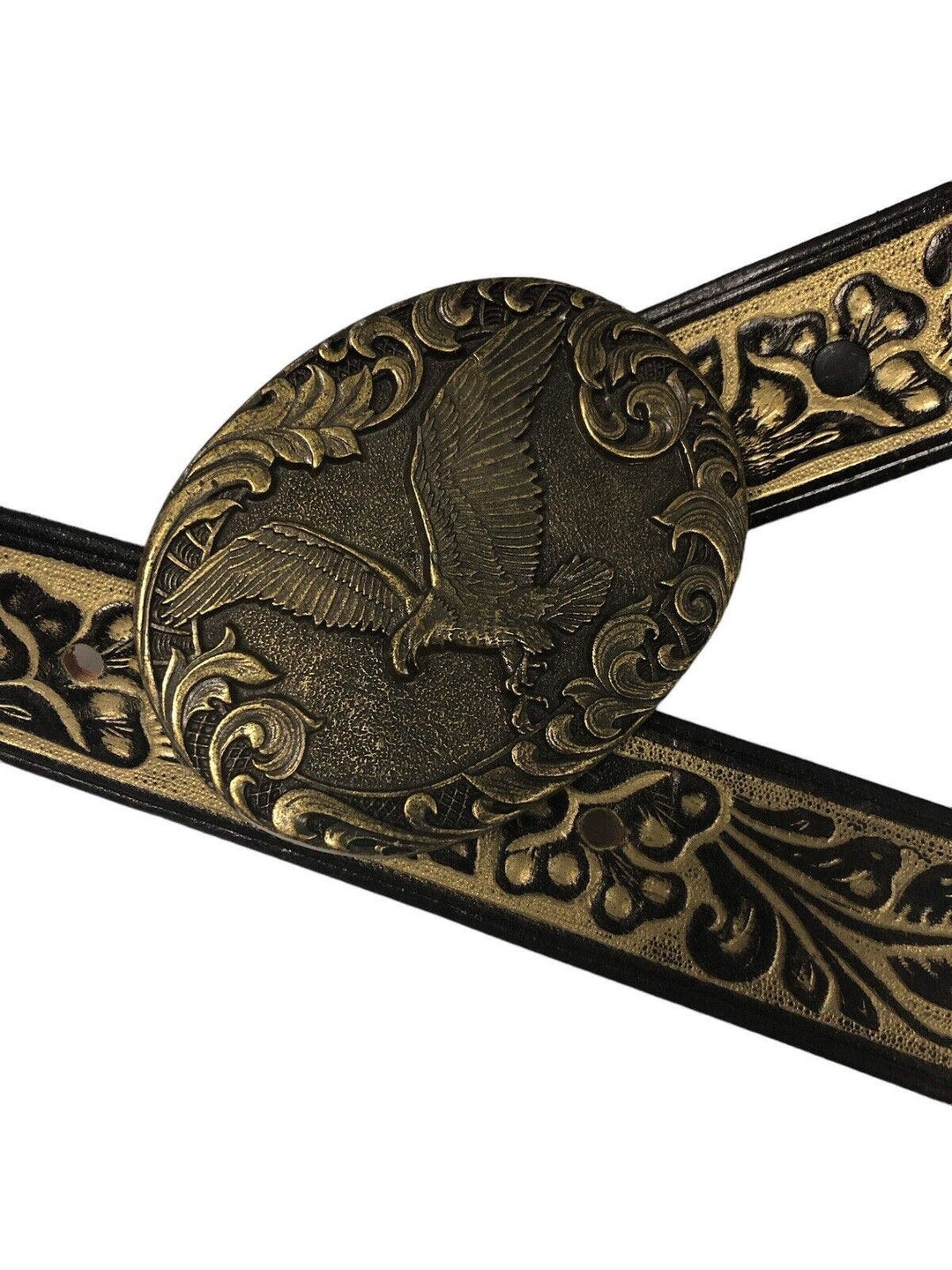 Vintage Eagle Belt Buckle Kaymen B. Vintage Rodeo Western 34 Gold Fits 33-35 USA Vintage Eagle Belt Buckle Kaymen B. Vintage Rodeo Western 34  main image 2