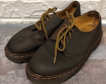 Vtg made in England Brown Leather Oxfords 4 Eye Doc Dr. Martens mens 5 women’s 6