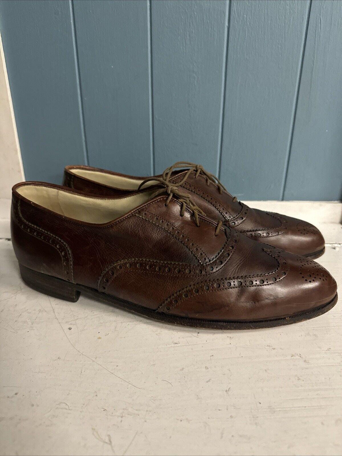 Bally Prestige 1669 Shoes Mens Size 9.5 Brown Ostrich Loafers Slip On Dress Bally Ostrich Leather Loafers Size 43 EU main image 4