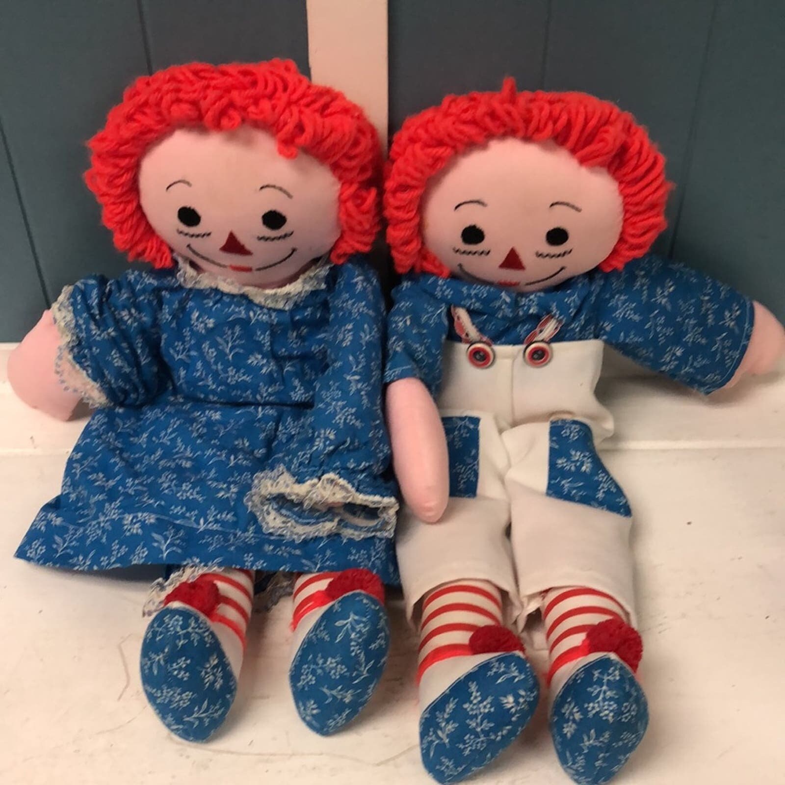 ヴィンテージ ハンドメイド ラガディ アン アンド アンディ ぬいぐるみ