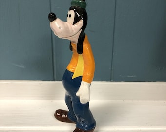 ヴィンテージ ウォルト・ディズニー 陶器製 グーフィー フィギュア 高