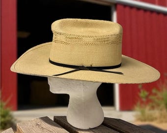 Vintage 1960's Western Resistol Straw Hat - Etsy Vintage 1960's Western Resistol Straw Hat - Etsy
