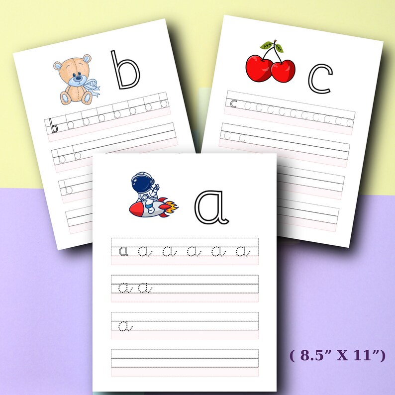 Carefully Designed Learning Letters Alphabet Workbook for Preschoolers ...