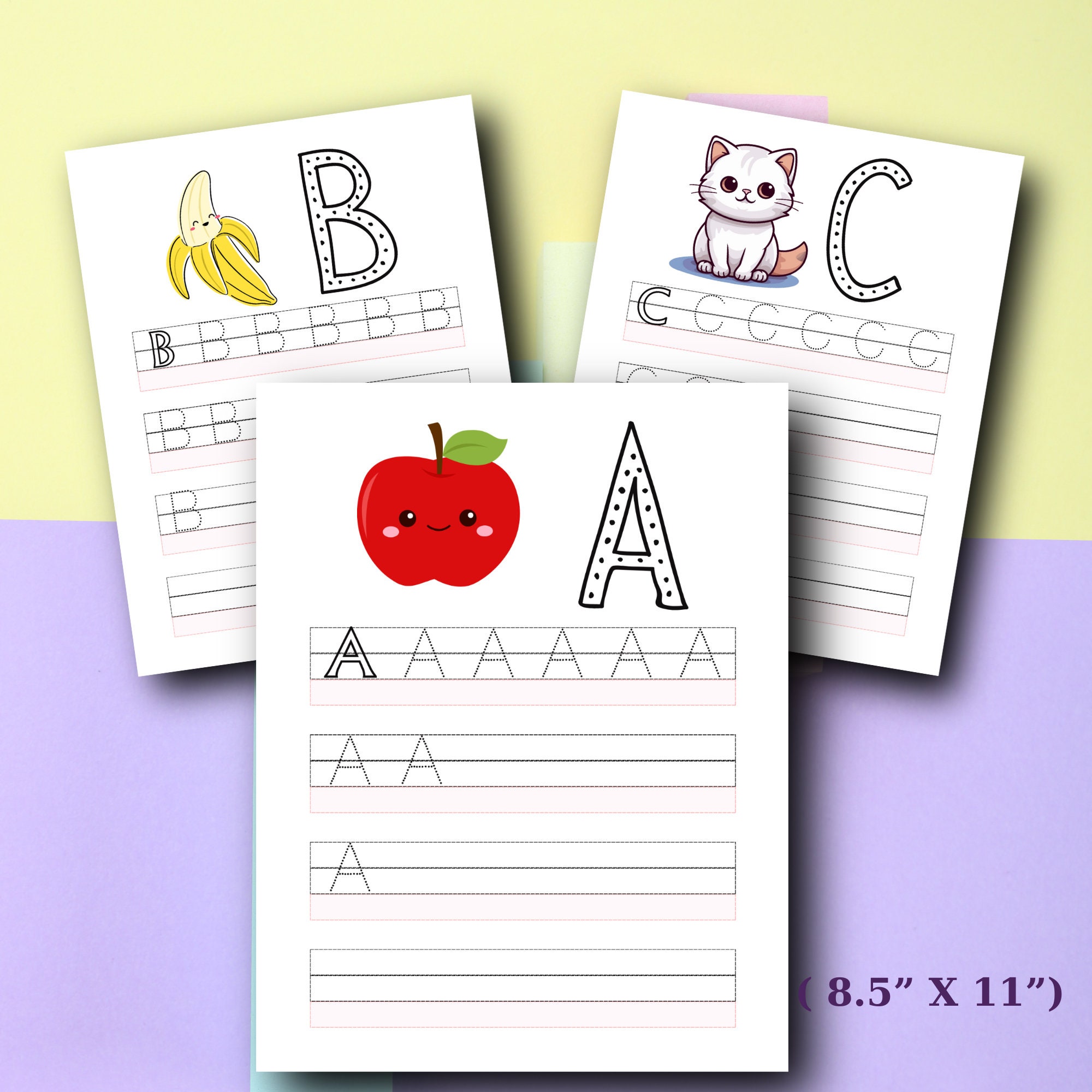 Carefully Designed Learning Letters Alphabet Workbook for Preschoolers ...