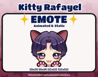 Love and Deepspace Rafayel Animated and Static Emote, for Twitch, Discord, YouTube | LaDs Rafayel Emote, LaDs Emotes