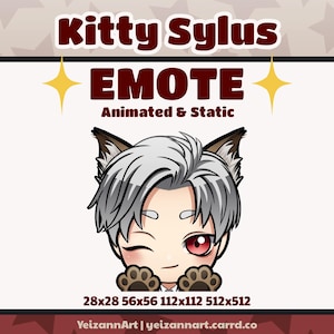 Love and Deepspace Sylus Animated and Static Emote, for Twitch, Discord, YouTube | LaDs Sylus Emote, LaDs Emotes