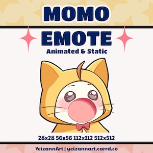 Gesto estático y animado de Nikki Infinity Momo para Twitch, Discord y YouTube / Gesto Momo, Gestos de Nikki Infinity
