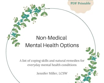 Ayuda holística para la salud mental / Ayuda holística para el bienestar / Lista de habilidades de afrontamiento de la salud mental / Tratamiento naturalista de la salud mental