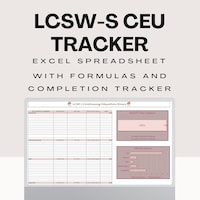 LPC LPC A Hour Tracking/supervision Hours Excel Spreadsheet Etsy