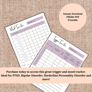 Mood and Trigger Tracker | Mental Health Tracker