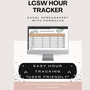 LCSW Clinical Supervision Excel Spreadsheet