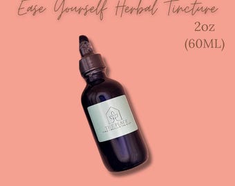 Tintura de hierbas Ease Yourself / Tintura de ron de coco y seda de maíz / Extracto de hierbas hecho a mano