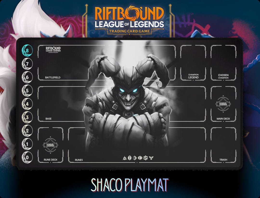 Shaco Asylum Custom Playmat (riftbound TCG - 24