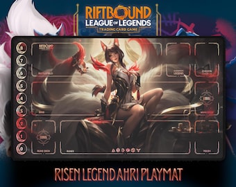 Risen legend Ahri Playmat (Riftbound TCG - 24" x 14")