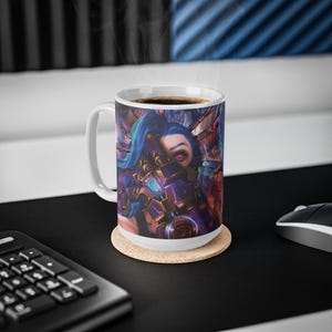 Jinx - Vi Coffee Mug, 11oz, 15oz - Arcane - League of Legends