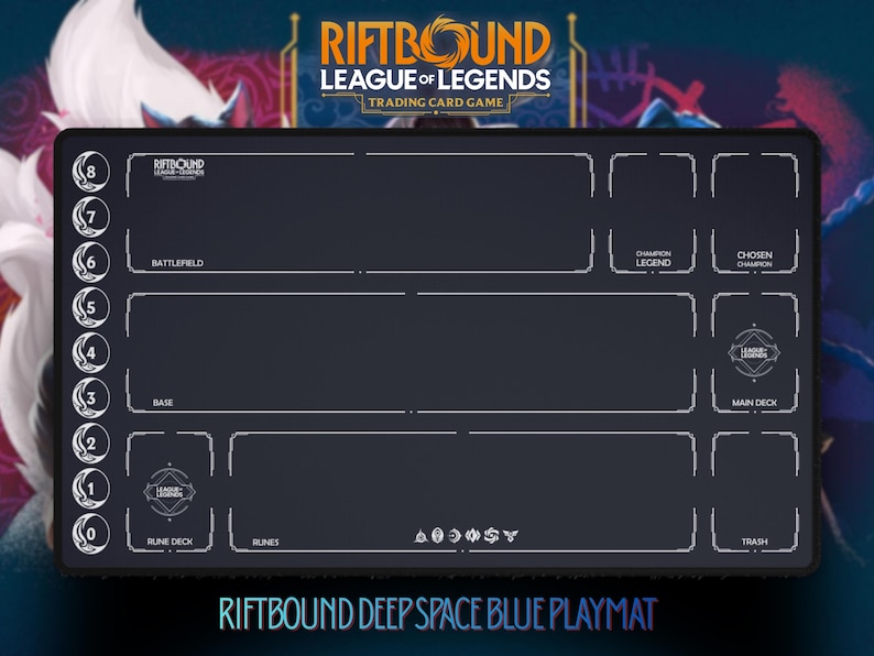 Riftbound Deep Space Blue Playmat (riftbound TCG - 24