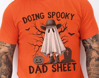 Funny Dad shirt for Halloween Dad Sheet Tshirt Gift for New Dad Funny Dad Halloween Tshirt, Dad Halloween Outfit, Happy Halloween Gift