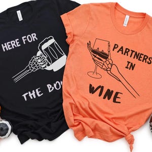 Halloween Couple Shirt, Matching Halloween Couple Shirts, Funny Halloween Gift Funny Couple Gifts Trick or Treat Couple Shirt Halloween tees