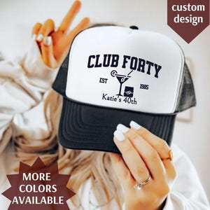 40th Birthday Otto Trucker hat, 40s Birthday Matching Party Cap, In My Forties Era, Fortieth Birthday Gift Hat, Beach Birthday Hat, Bach
