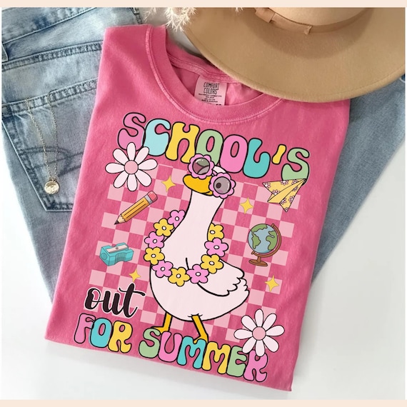 Last Day of School Teacher Shirt, Funny Goose Class Dismissed T-shirt, Out for summer, Happy Last day of School Shirt for Teachers