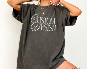 Custom Comfort Color Bella Canvas Gildan T-Shirt, Custom Shirt Printing, Custom Text Shirt, Custom Tee Family Picture Tee Customized Apparel