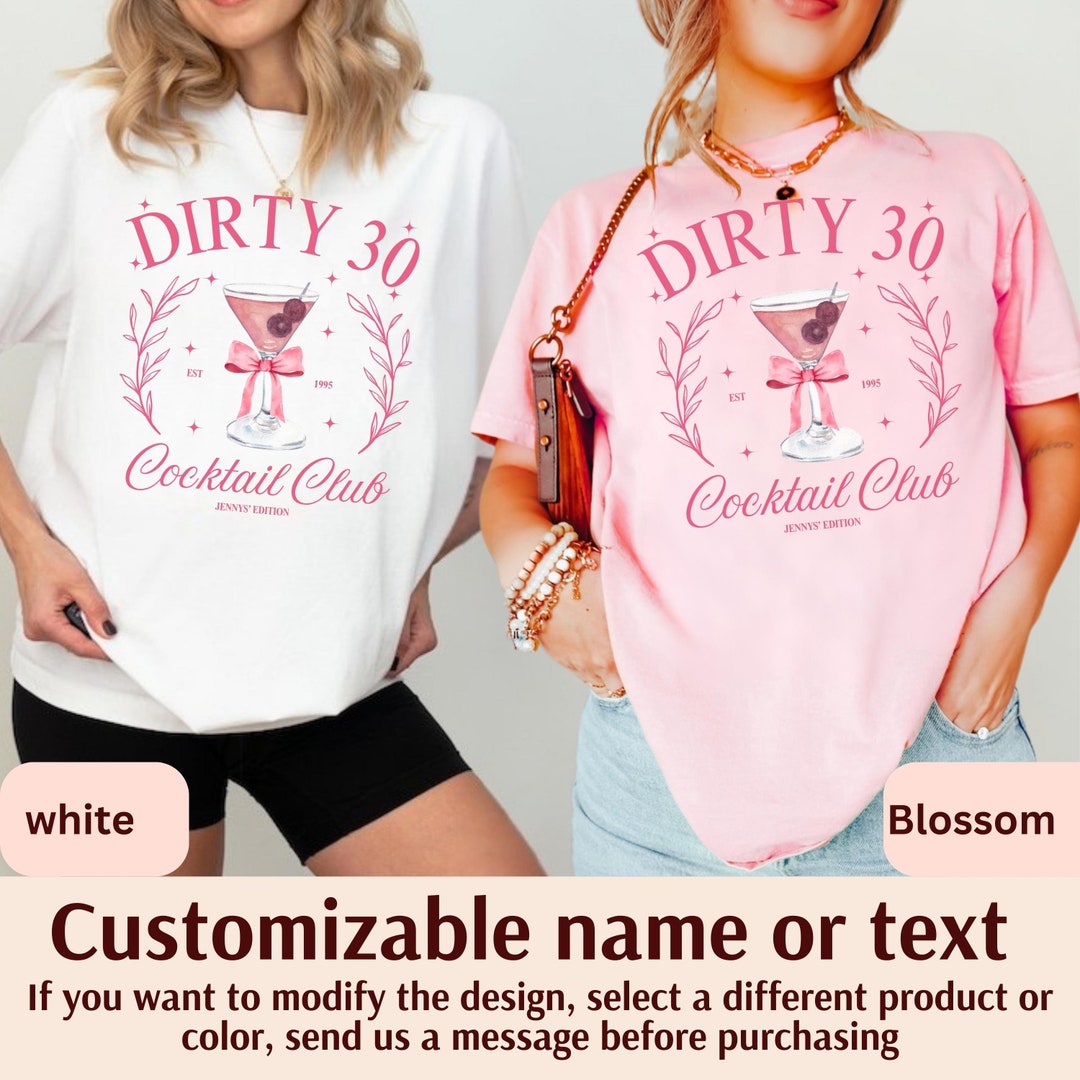 30th Birthday Shirt Gift Gold Girly Dirty Thirty 30  Sister