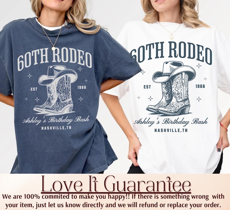 Western 60th Birthday Squad Shirt, Cowgirl Boots 60th Birthday Gift for ...